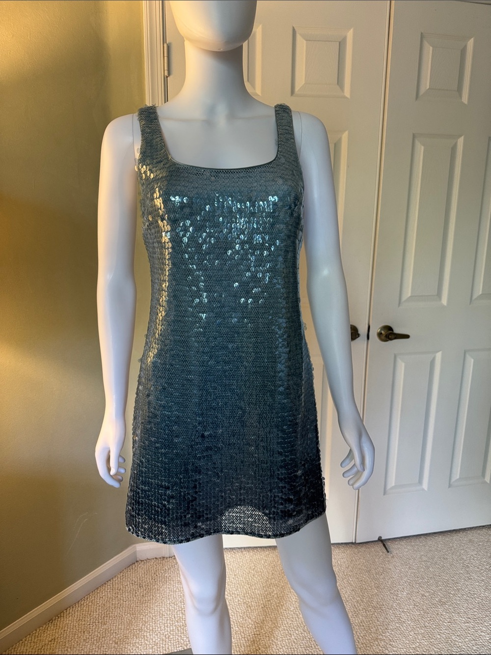 Simkhai blue sequin ombre mini dress size 2